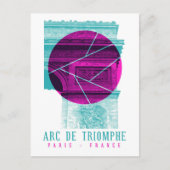 Arc De Triomphe Parijs Frankrijk Briefkaart (Voorkant)