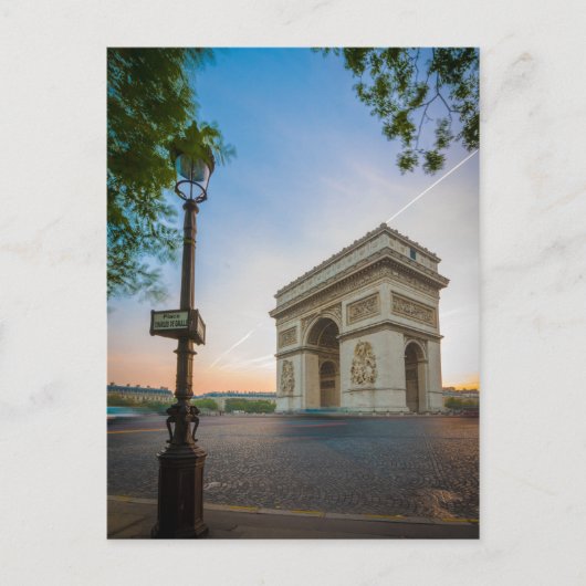 Arc de Triomphe | Parijs, Frankrijk Briefkaart (Voorkant)
