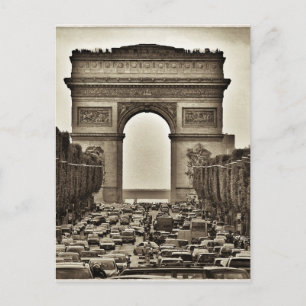 Arc de Triomphe, Parijs, Frankrijk Briefkaart
