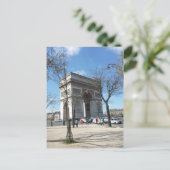 Arc de Triomphe, Parijs, Frankrijk Briefkaart (Staand voorkant)