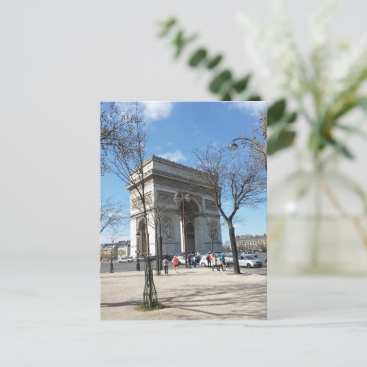 Arc de Triomphe, Parijs, Frankrijk Briefkaart (Staand voorkant)