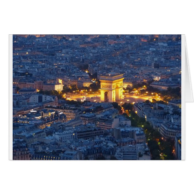 Arc de Triomphe Parijs Frankrijk Cosmopolitische s (Voorkant Horizontaal)