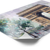 Arc de Triomphe, Parijs, Frankrijk Foto Afdruk (Hoek)