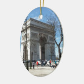 Arc de Triomphe, Parijs, Frankrijk Keramisch Ornament (Links)