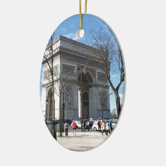Arc de Triomphe, Parijs, Frankrijk Keramisch Ornament (Links)