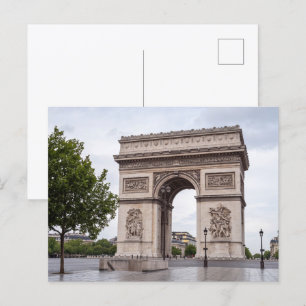 Arc de Triomphe Parijs Frankrijk Landmark Briefkaart