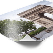 Arc de Triomphe Parijs Frankrijk Landmark Foto Afdruk (Hoek)