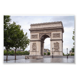 Arc de Triomphe Parijs Frankrijk Landmark Foto Afdruk