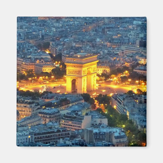 Arc de Triomphe, Parijs, Frankrijk Magneet (Voorkant)