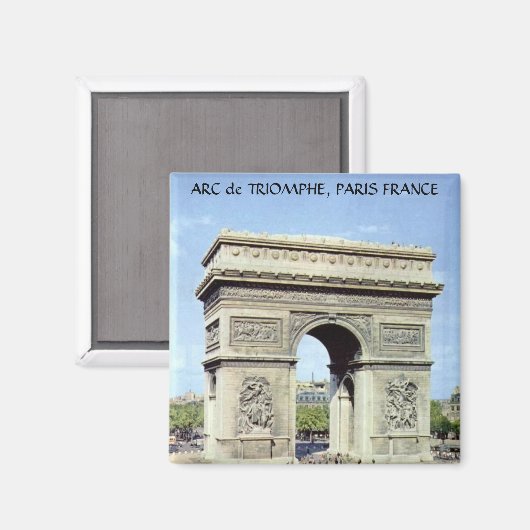 ARC DE TRIOMPHE, PARIJS FRANKRIJK MAGNEET (Voorkant / Achterkant)