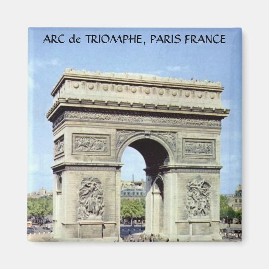 ARC DE TRIOMPHE, PARIJS FRANKRIJK MAGNEET (Voorkant)