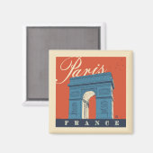 Arc de Triomphe | Parijs, Frankrijk Magneet (Voorkant / Achterkant)