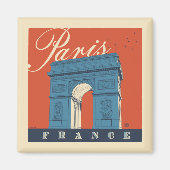 Arc de Triomphe | Parijs, Frankrijk Magneet (Voorkant)