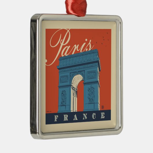 Arc de Triomphe | Parijs, Frankrijk Metalen Ornament (Rechts)