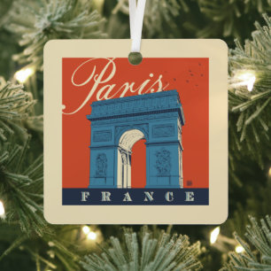 Arc de Triomphe   Parijs, Frankrijk Metalen Ornament