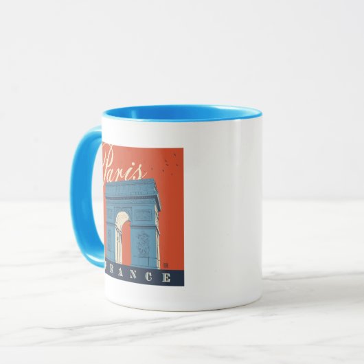 Arc de Triomphe | Parijs, Frankrijk Mok (Voorkant links)