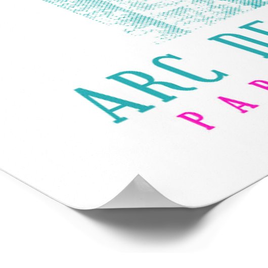 Arc De Triomphe Parijs Frankrijk Poster (Hoek)