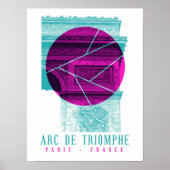 Arc De Triomphe Parijs Frankrijk Poster (Voorkant)