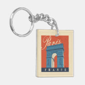 Arc de Triomphe | Parijs, Frankrijk Sleutelhanger (Voorkant Links)