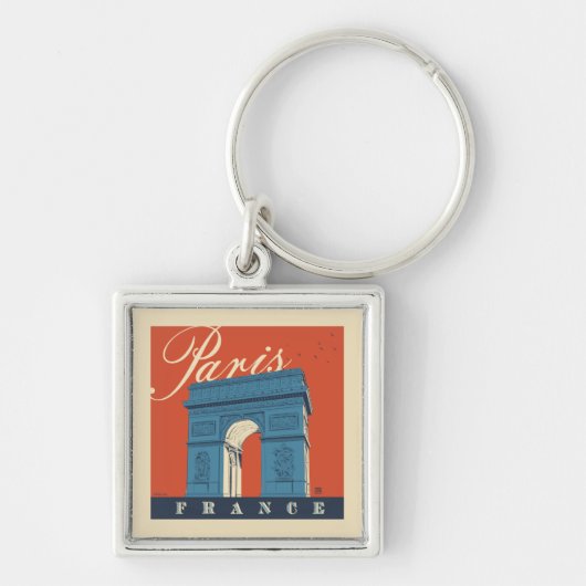 Arc de Triomphe | Parijs, Frankrijk Sleutelhanger (Voorkant)