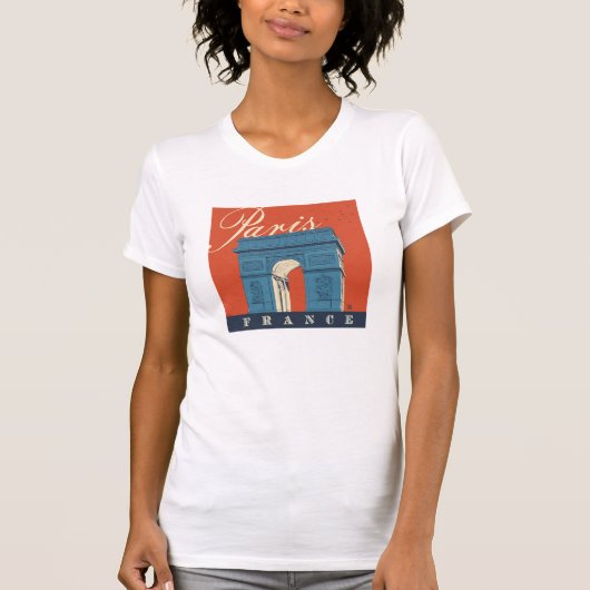 Arc de Triomphe | Parijs, Frankrijk T-shirt (Voorkant)