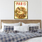 Arc de Triomphe, Parijs, Frankrijk Travel Art Canvas Afdruk (Insitu (Slaapkamer))