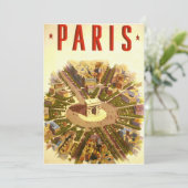 Arc de Triomphe, Parijs, Frankrijk Travel Art Kaart (Staand voorkant)