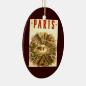  Arc de Triomphe, Parijs, Frankrijk Travel Art Keramisch Ornament (Rechts)