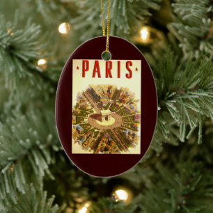 Arc de Triomphe, Parijs, Frankrijk Travel Art Keramisch Ornament