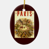 Arc de Triomphe, Parijs, Frankrijk Travel Art Keramisch Ornament (Voorkant)