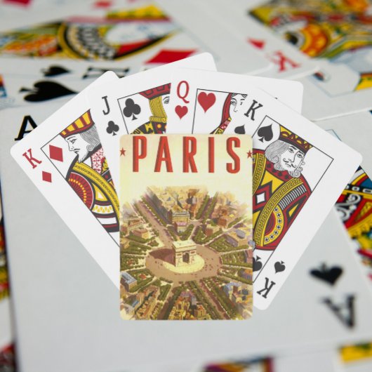  Arc de Triomphe, Parijs, Frankrijk Travel Art Pokerkaarten