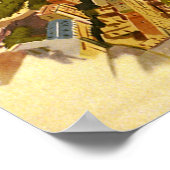 Arc de Triomphe, Parijs, Frankrijk Travel Art Poster (Hoek)