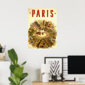 Arc de Triomphe, Parijs, Frankrijk Travel Art Poster (Thuiskantoor)