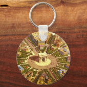 Arc de Triomphe, Parijs, Frankrijk Travel Art Sleutelhanger (Voorkant)