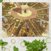  Arc de Triomphe, Parijs, Frankrijk Travel Art Theedoek (Gevouwen)