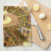  Arc de Triomphe, Parijs, Frankrijk Travel Art Theedoek (Quarter Fold)