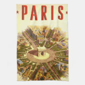  Arc de Triomphe, Parijs, Frankrijk Travel Art Theedoek (Verticaal)