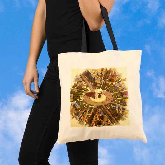  Arc de Triomphe, Parijs, Frankrijk Travel Art Tote Bag