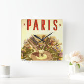  Arc de Triomphe, Parijs, Frankrijk Travel Art Vierkante Klok (Huis)
