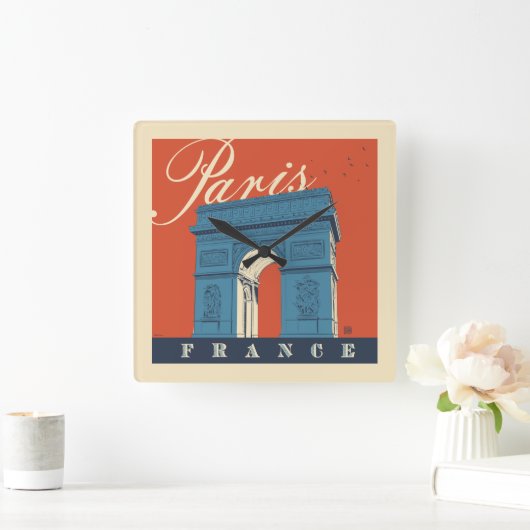 Arc de Triomphe | Parijs, Frankrijk Vierkante Klok (Huis)