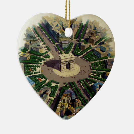 Arc de Triomphe Parijs Keramisch Ornament (Rechts)