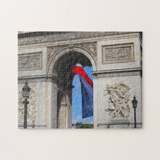 Arc de Triomphe Parijs. Legpuzzel (Horizontaal)