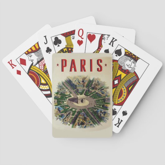  Arc de Triomphe Parijs Pokerkaarten (Achterkant)