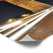 Arc De Triomphe, Parijs Poster (Hoek)