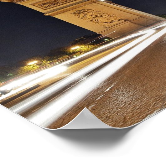 Arc De Triomphe, Parijs Poster (Hoek)