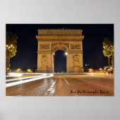 Arc De Triomphe, Parijs Poster (Voorkant)