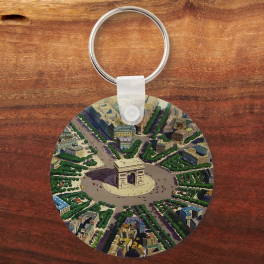 Arc de Triomphe Parijs Sleutelhanger (Voorkant)
