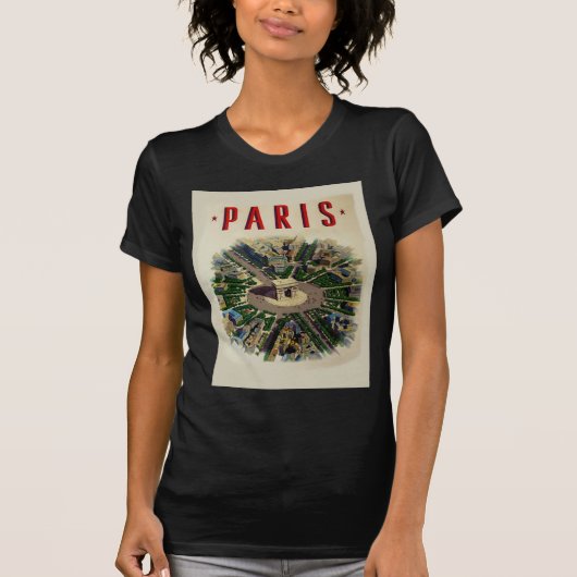  Arc de Triomphe Parijs T-shirt (Voorkant)