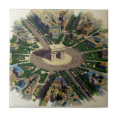 Arc de Triomphe Parijs Tegeltje (Voorkant)