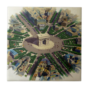 Arc de Triomphe Parijs Tegeltje